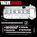 MITZONE Upgrade Aluminum Valve Cover Kit Compatible with 1998-08/2002 BMW Z3 323i 325i 328i 330i 525i 528i 530i X5 2.5L 2.8L 3.0L Part 11121432928