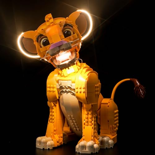Juego de luces LED para Lego 43247 Disney Simba, el joven Rey León, juego de iluminación decorativa para Lego Young Simba el Rey León, juguete creativo – Versión estándar