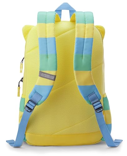 Image of American Tourister Smoodle+ | 30 Ltrs | 2 Compartments | Bottle Pocket | Ergonomic Padded Back Panel & Shoulder Straps | Kids Backpack | 1 Year International Warranty | Yellow