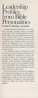 Leadership profiles from Bible personalities 0805425322 Book Cover