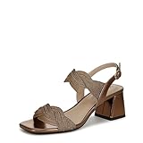 LifeStride Womens Charnelle Heeled Sandal Bronze Metallic 9 W