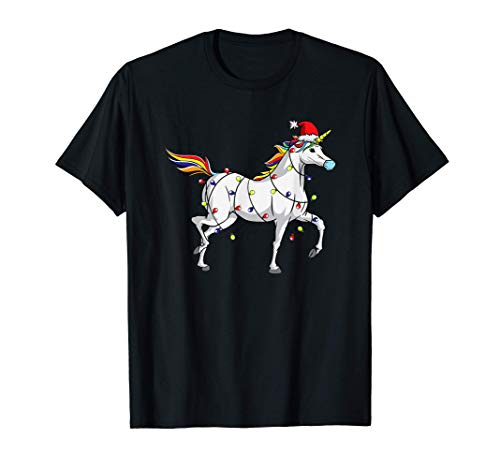 Unicorn Wearing Face Mask | Unicorn Christmas T-Shirt Cover