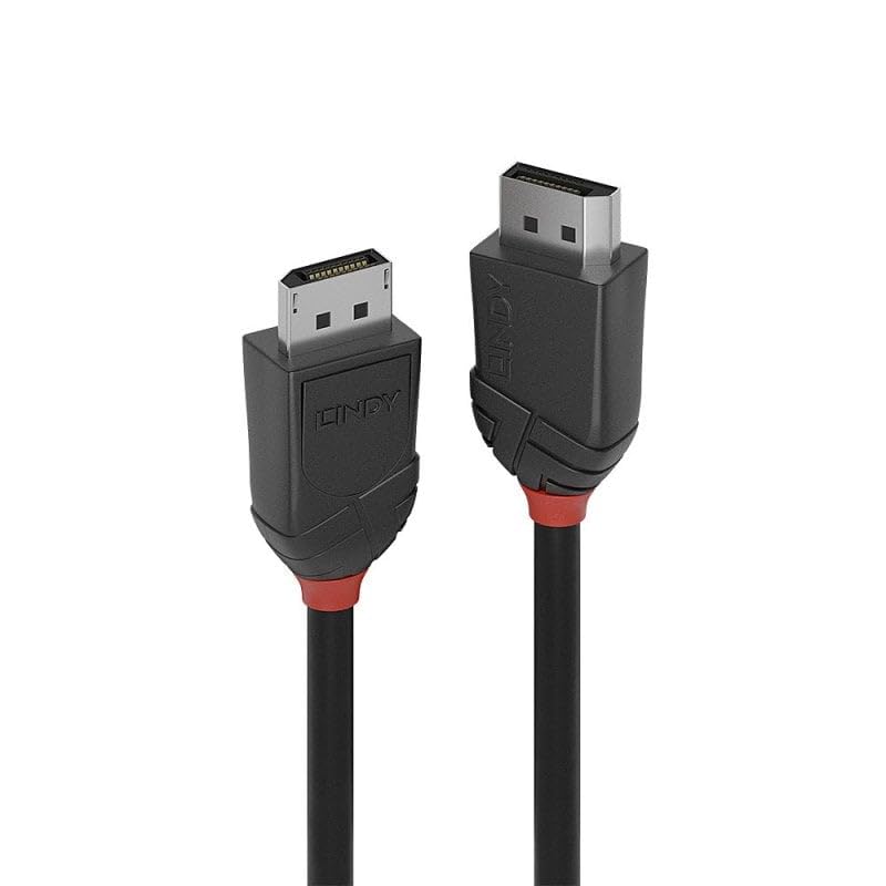 Lindy 36517 2m DisplayPort 2.1 54G Cable, Black Line