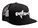Koloa Shark(tm) Mesh Back Trucker Hat in Black with White Logo