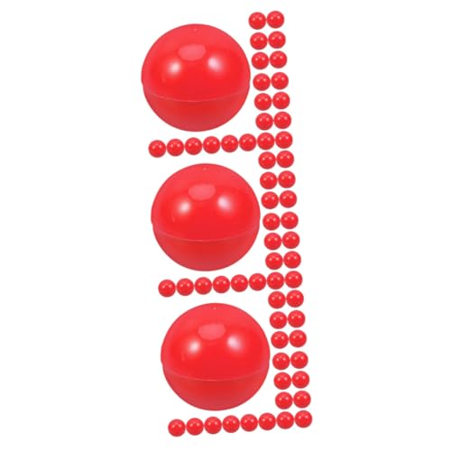 BRIGHTFUFU 3sets Number Printing Balls Raffle Balls Lightweight Hollow Openable for Parties Game Decorations 25pcs*3