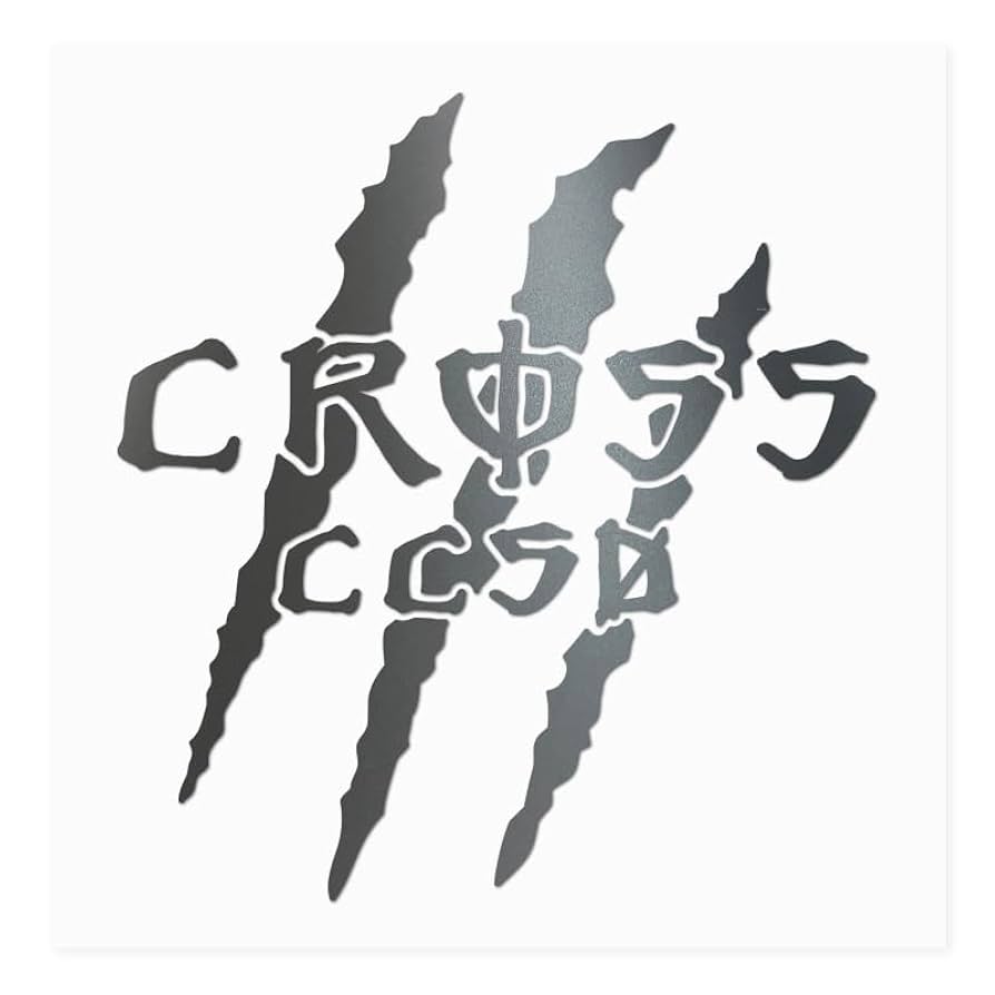 爪痕 Amazon.co.jp: 恐竜の爪痕カッティングステッカー 「爪痕×CROSS
