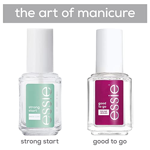 essie Routine Set (Unterlack strong start, Überlack good to go), exklusiver Nagellack: hochwertig, haltbar und… – Bild 3