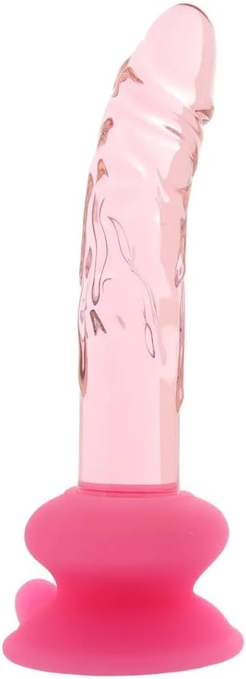 Icicles No 86 Glass G Spot Dildo with Lube 1oz | Glass Dildos | Harness Compatbile Strap-on Dildos | Realistic Dildos | Glass Sex Toys | G-Spot