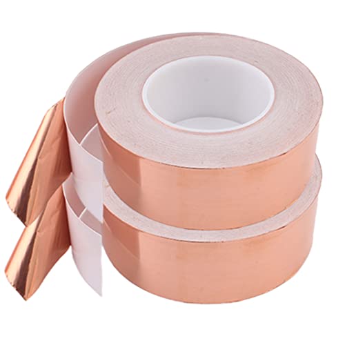 Image of appuivbt Copper Foil Tape,20m /65.6 ft Single Sided Copper Tape Conductive Adhesive for Crafts,Soldering,Stained Glass and Repair