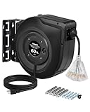 WILAWELS Retractable Extension Cord Reel...