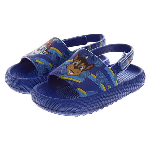 Image of Josmo Kids Slides Open Toe Sandal SpiderMan Paw Patrol Cars Frozen Lilo Stitch Minnie Mouser Sandals Slide SlipOn For Boy Girl Sizes 5-10 Toddle