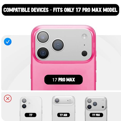 Image of Kratos Soft Silicone Case Cover Compatible with iPhone 17 Pro Max - Everyday Comfort Protection, Wireless Magnetic Charging Case with Raised Edge Camera & Screen Protection, Shock-Resistant Design