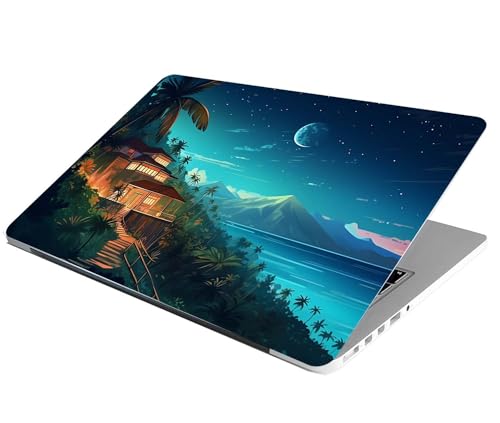 Image of Full Laptop Skin Bubble-Free HD Quality Sticker for Laptops Upto 15.6 inch Compatible with Apple /Dell /HP /Lenovo /Acer /Asus /Sony (Dustproof|Waterproof|Scratchproof|Reusable) - Beach House FL1