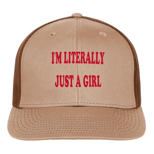 I'm Literallys Just A Girls Mens Ball Caps Low Hat for Men Adjustable Cap Visor Hat