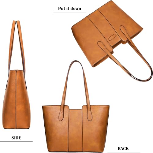 Image of ToLFE Tote Bags for Women Purses and Handbags Top Handle Satchel PU Leather Shoulder Hobo Bags | Top Handle