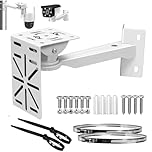 CTXSumTec Pole Mount Bracket + L-Shape Adapter for Security Dome Cameras – Universal Fit (1-7.87” Poles), 22LBS Capacity, Sturdy Aluminum, Indoor/Outdoor Easy Install