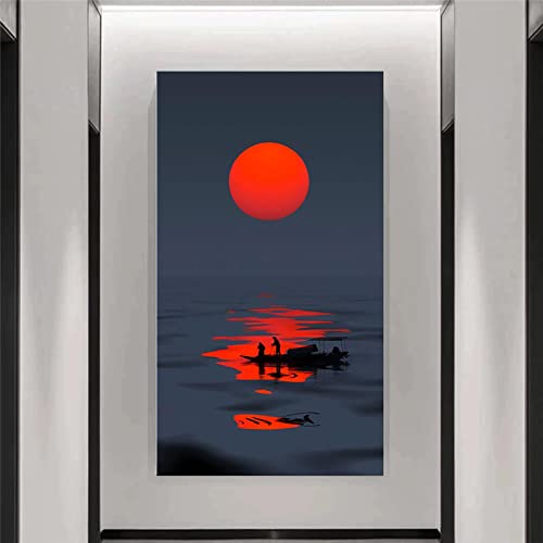 Affiches et impressions de paysage abstrait coucher de soleil