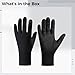 BOSREROY Black 2 Pairs Anti-Slip Cycling Gloves, Touch Screen, Windproof Warm Riding Gloves, Thin Fleece, Sports, 10.4 X 3.7 in