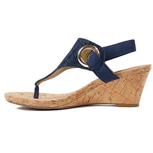 Image of WHITE MOUNTAIN Women's Aida Cork Wedge Sandal