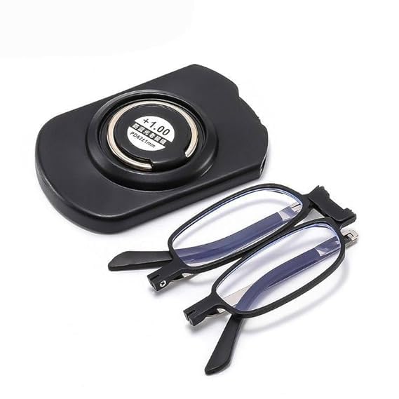 SNAPSHOPECOM Folding Reading Glasses Blue Light Blocking for men women Glasses case can be Attached as a Phone stand lightweight Eyeglasses Clear Near Vision for Reading Stylish Design (1 pcs)-image-41