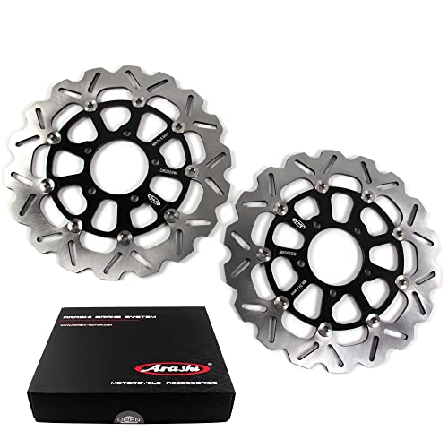 Front Brake Discs for Kawasaki Ninja ZX10R 2008-2015 ABS 2011-2015/GTR1400 2007-2016 ABS Brake Disk Motorcycle Accessories ZX 10R GTR 1400 Black 2008 2009 2010 2012 2013 2014