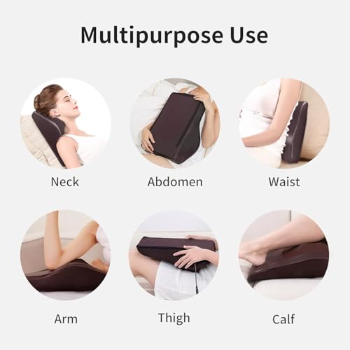 Image of Boriwat Back Massager with Heat, 3D Kneading Massage Pillow for Back, Neck, Shoulder, Leg Pain Relief Deep Tissue, Gifts for Women Men Mom Dad(Brown)