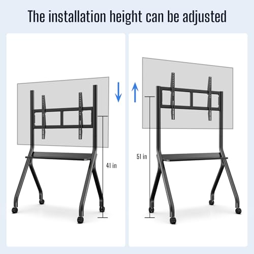 Image of 75''-86'' Smart Board Stand, 4K UHD Interactive Touchscreen Whiteboard, Android 14 Wireless Smartboard for Classroom Home Office Studio