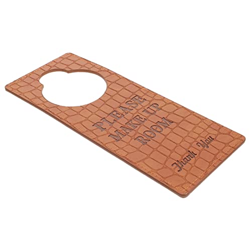 CIYODO Pu Leather 'do Not Disturb' Sign 'closed' and 'open' Signs Hotel Office Club Door Hanger Easy Mounting