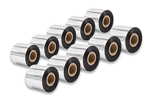 Ruban transfert thermique résistant Godex RT730 vhbw 10x rouleaux encreurs 60mm