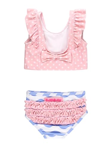 Image of RuffleButts Baby /Toddler Girls UPF50+ Waterfall Tankini Two Piece Swimsuit