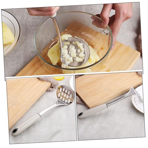 Kartoffelstampfer, 2 Stück, Schlammpresse, Mini-Stabmixer, Handmixer, Küche, Kartoffelstampfer, Kartoffelpüree, Mixer, Handkartoffelstampfer, Kartoffelpresse, Kartoffelpressplatte, Edelstahl, Babynahr