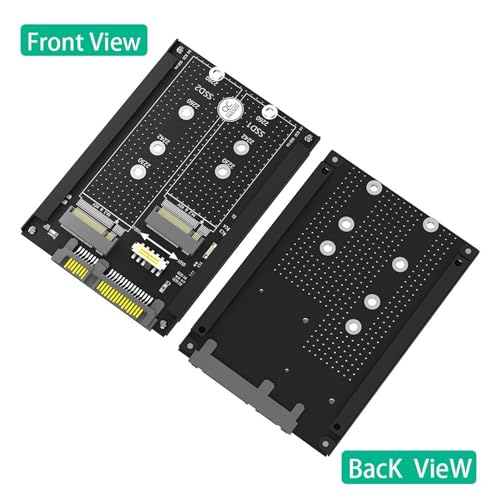 Adaptador NGFF B M Key M.2 SSD con carcasa combo SATA 2.5 pulg. miniatura 3