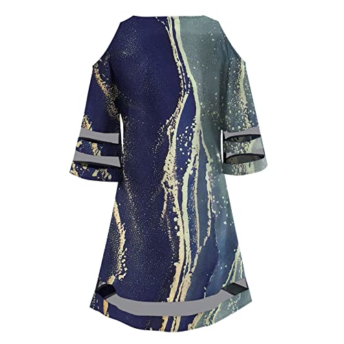 SLENDIPLUS Vestido de maternidade para sessão de fotos, vestido casual de verão com gola V, manga cu