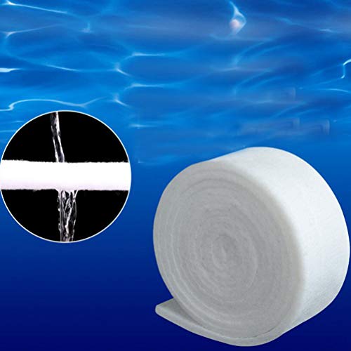 Balacoo Aquarium Filter Pad Biochemical Cotton Filter Foam Sponge Media Roll Pad Cut To Fit Most Filters Fish Tank Water Cleaning Supplies (1M X 12Cm, White) #TOP6