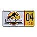 Price comparison product image Jurassic Trilogy | Explorer #04 | Metal Stamped License Plate