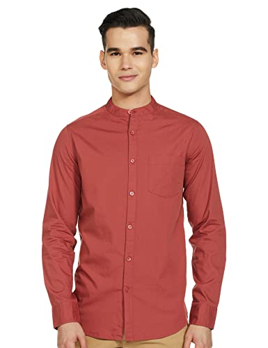 Image of Amazon Brand - Symbol Men Solid Regular Fit Casual Shirt