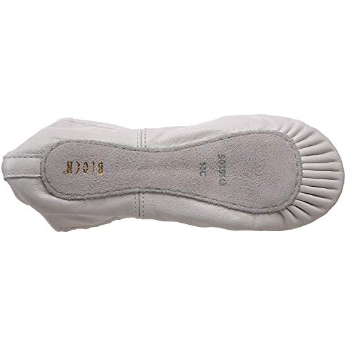 Bloch Dance Girl's Dansoft Full Sole Leather Ballet Slipper/Shoe, White, 13.5 X-Narrow Little Kid3