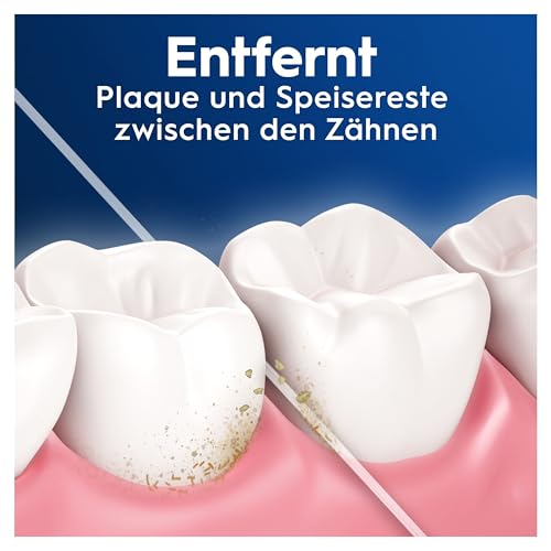 Oral-B Pro-Expert Advanced Zahnband Gewachst, Tiefenreinigung, frische Minze, entfernt Plaque und Speisereste zwischen den Zähnen, 4x 50 m Pack