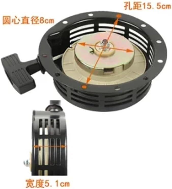 170F L48 L40 Recoil Starter Pull Start 170 173 173F 170FA 170FE Fit for KIP Kama 4Stroke Lawn Mover(Big type-5cm)