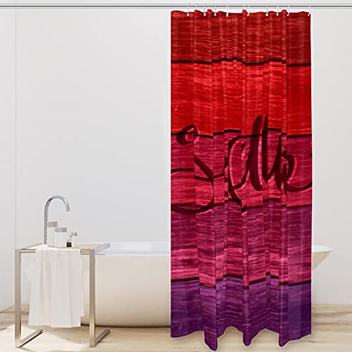 Rideau de douche 152 x 183 cm imperméable lavable avec 12 crochets pour baignoire et douche