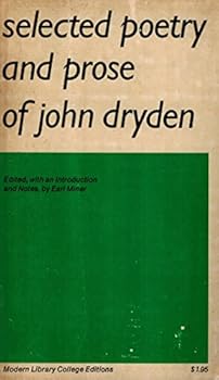 Paperback Selected Poetry and Prose of John Dryden Book