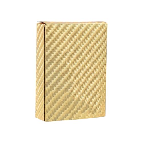 55 PCS Gold Cards Packs Rare Golden Cards Deck Box Gold Foil Card for Gifts
