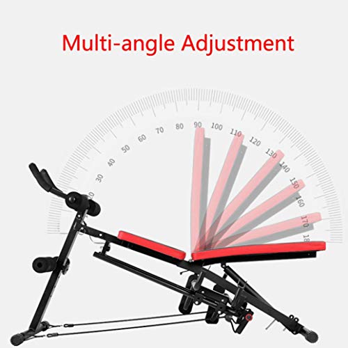 8 IN 1 Abdominal Trainers Push Ups Workout Beauty Waist Machine Height Adjustable Trainer Sit-up Exerciser for Home Gym,Dumbbell Bench