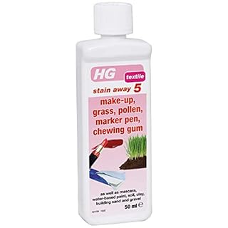 HG Stain Away 5, Chewing Gum Remover, Makeup, Grass & Mud Remover, Dissolves Stains & Mucky Marks, Fabric Stain Remover & Upholstery Treatment, Effective Spot Clean & Pre Wash Stain Removal - 50ml