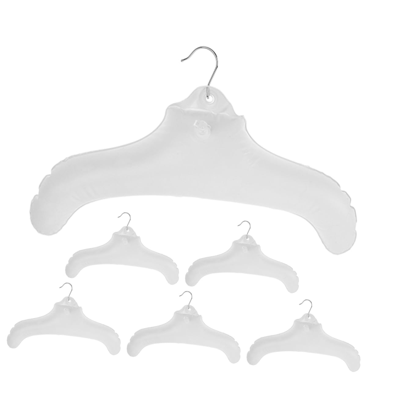 Gatuida 6pezzi Grucce Gonfiabili Portatili Pieghevoli Per Camicie e Maglioni Per Viaggi e Uso Domestico Realizzate in Pvc Resistente