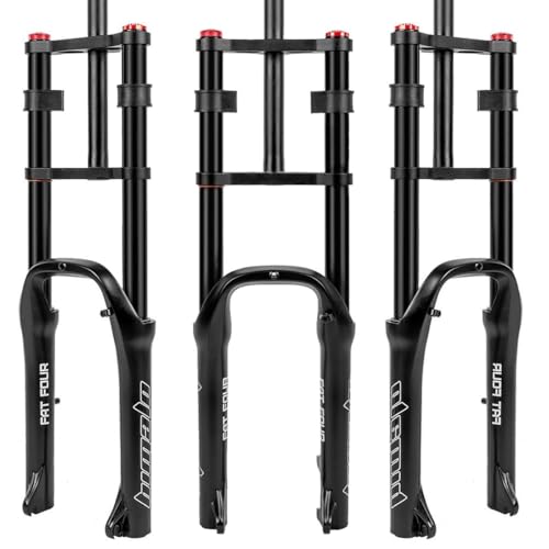 20�C���`E-�o�C�N�t�����g�t�H�[�N MTB �d�����]�ԃT�X�y���V�����t�H�[�N �f�B�X�N�u���[�L �G�A�V���b�N�A�u�\�[�o�[ 1-1/8�X�e�A���[ 140mm�g���x�� QR 4.0" �t�@�b�g�^�C���p ATB BMX(Black)
