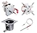 Rebuild Kit For Traegers 2 RPM Auger Motor + Fan Motor + Stainless Burn Pot + Hot Rod
