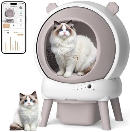 Self Cleaning Litter Box for Multiple Cats, Automatic Litter Box ...
