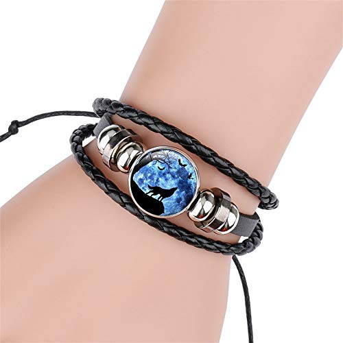 Gooey Adjustable Wolf Braided Leather Bracelet - Cute Bangle Bracelets for Women, The Pretty Gifts for Women2