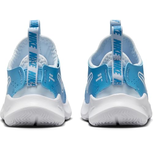 Nike Flex Runner 3 Baby/Toddler Shoes (FN1478-402, Blue Tint/Blue Beyond/White) Size 23
